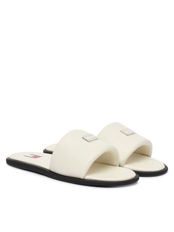 Tommy Jeans Klapki Tommy Jeans Tjw Soft Padded Casual Slide EN0EN02950 Biały