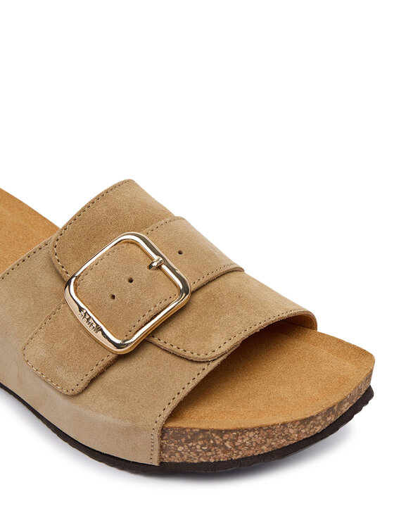 Scholl Шльопанці Scholl Tropica Buckle Med. MF00880 Бежевий