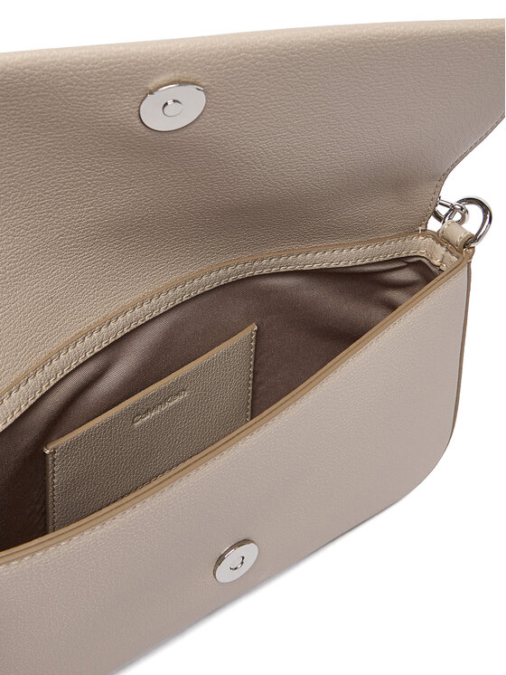 Calvin Klein Torebka Calvin Klein Minimal Monogram Shoulder Pouch LV04K3161G Beżowy
