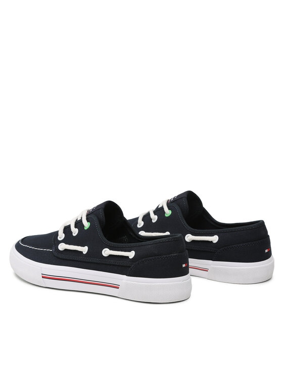 Tommy Hilfiger Zapatillas de tenis Tommy Hilfiger Core Boat Shoe Canvas FM0FM04510 Azul marino