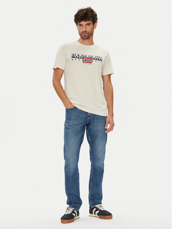 Napapijri Napapijri Camiseta S-Aylmer NP0A4HTO Beis Regular Fit
