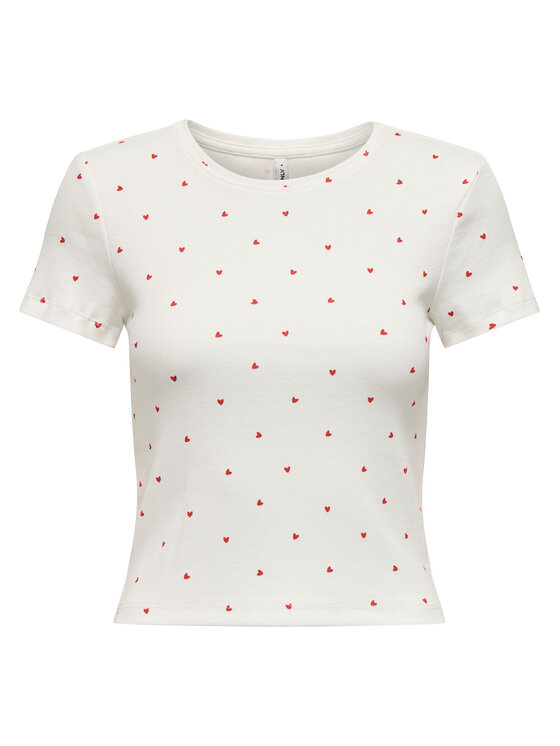 ONLY ONLY Camiseta Fenja 15347986 Blanco Slim Fit