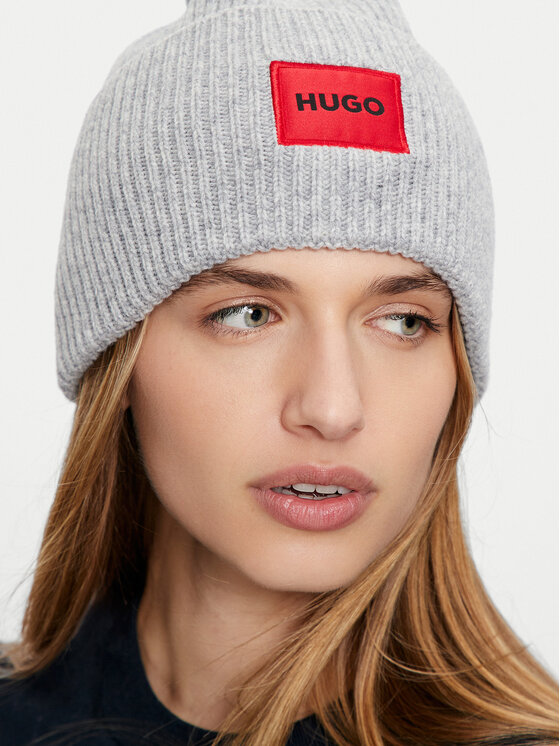 HUGO Шапка HUGO Saffa 50502579 Сив