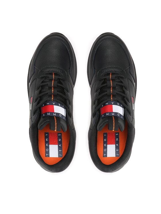 Tommy Jeans Sneakers Tommy Jeans Flexi Runner Ess EM0EM01080 Negru