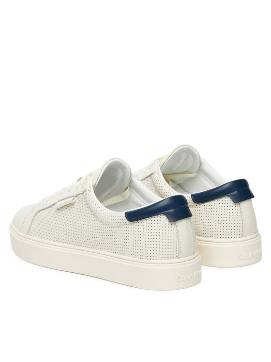 Calvin Klein Сникърси Calvin Klein Clean Cup Low Laceup Perf Lth HM0HM01870 Бял