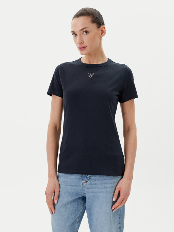 BOSS BOSS Футболка C_Elogo_21 50540260 Cиній Slim Fit