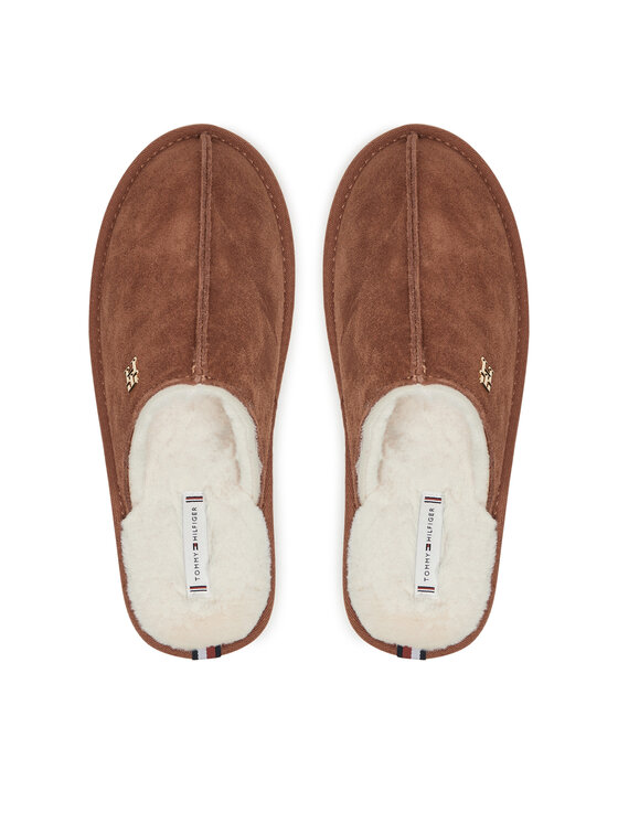 Tommy Hilfiger Pantofole Tommy Hilfiger FW0FW08396 Marrone