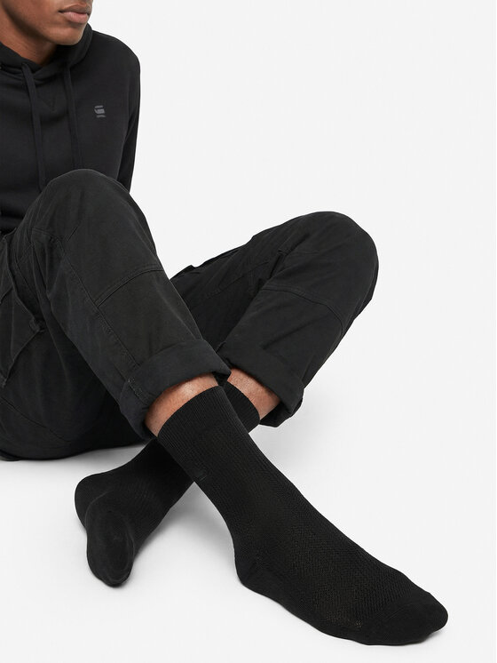 G-Star Skarpety długie G-Star Raw CEO_LA_G-STAR_11968_W_AW25 (3-PACK) Czarny