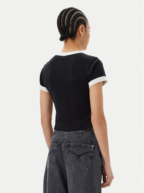 HUGO HUGO Футболка Dalia 50537476 Чорний Slim Fit