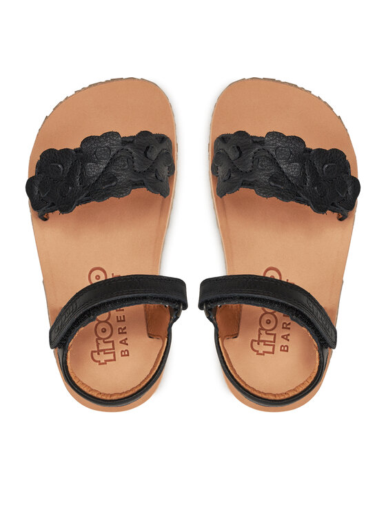 Froddo Босоніжки Froddo Barefoot Flexy Flowers G3150265-4 M Чорний