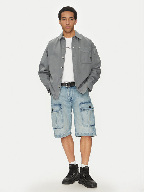 G-STAR G-Star Raw Camicia D23007-D300 H116 Grigio Boxy Fit