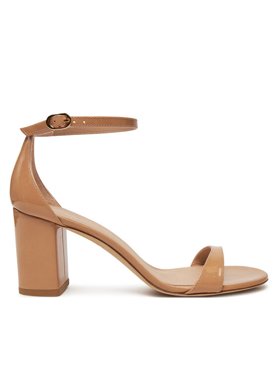 Stuart Weitzman Босоніжки Stuart Weitzman Nudist Block 75 SJ983 Бежевий