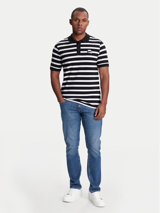 KARL LAGERFELD KARL LAGERFELD Polo majica 745023 553231 Črna Regular Fit