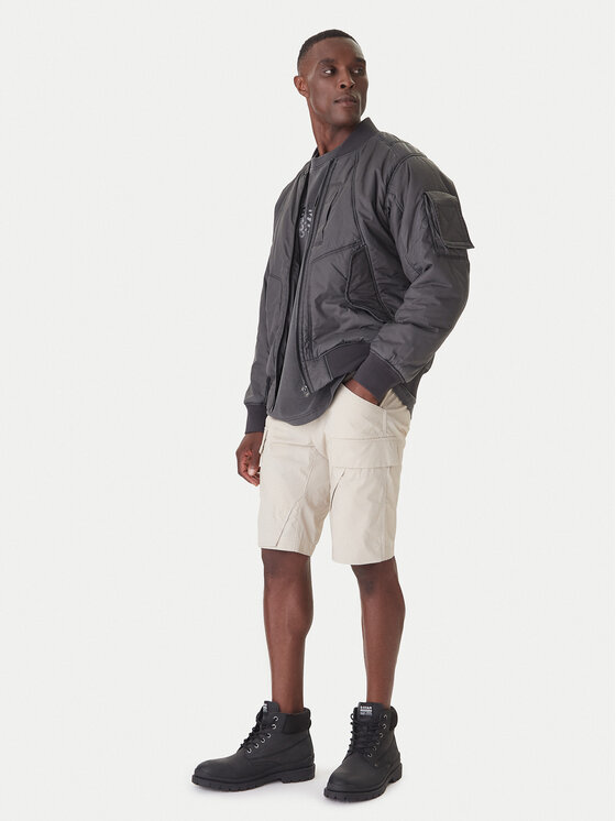 G-STAR G-STAR Pantalones cortos de tela 3D Cargo D26222-D308 Crema Regular Fit