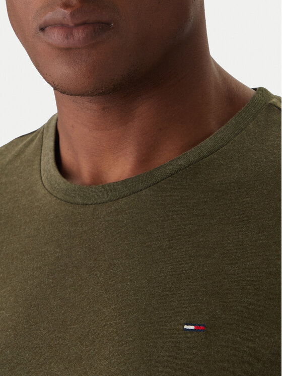 Tommy Jeans Tommy Jeans Camiseta Jaspe DM0DM20363 Verde Slim Fit
