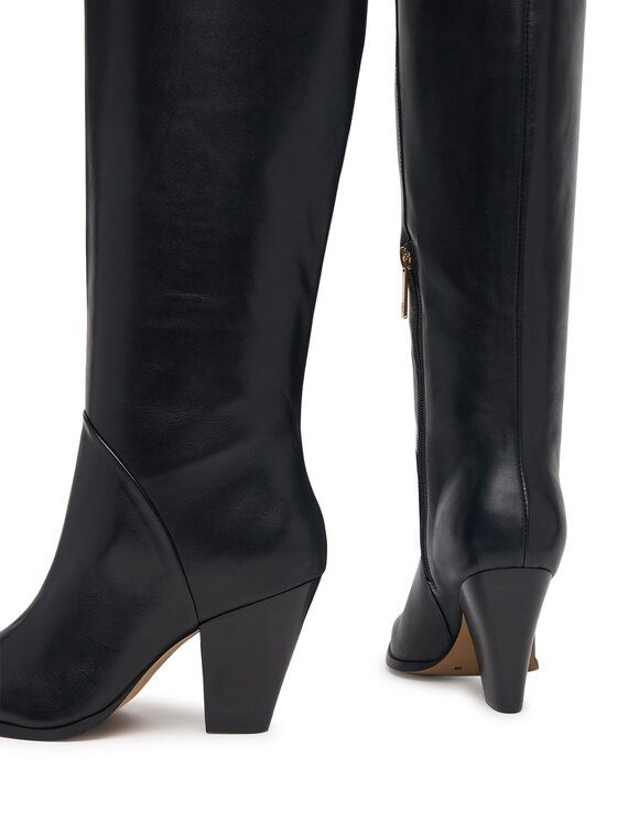 Tommy Hilfiger Čižmy Tommy Hilfiger Clean Tubular Knee Boot FW0FW09584 Čierna