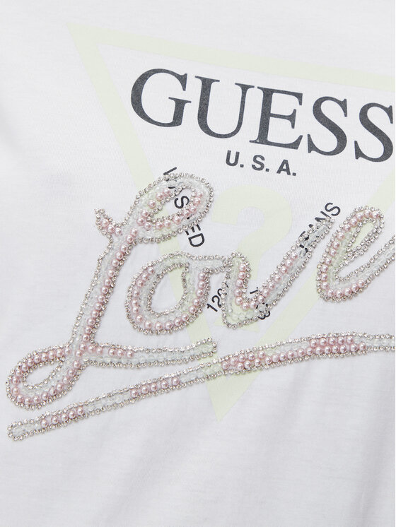 Guess Guess Футболка W5GI05 I3Z14 Білий Regular Fit