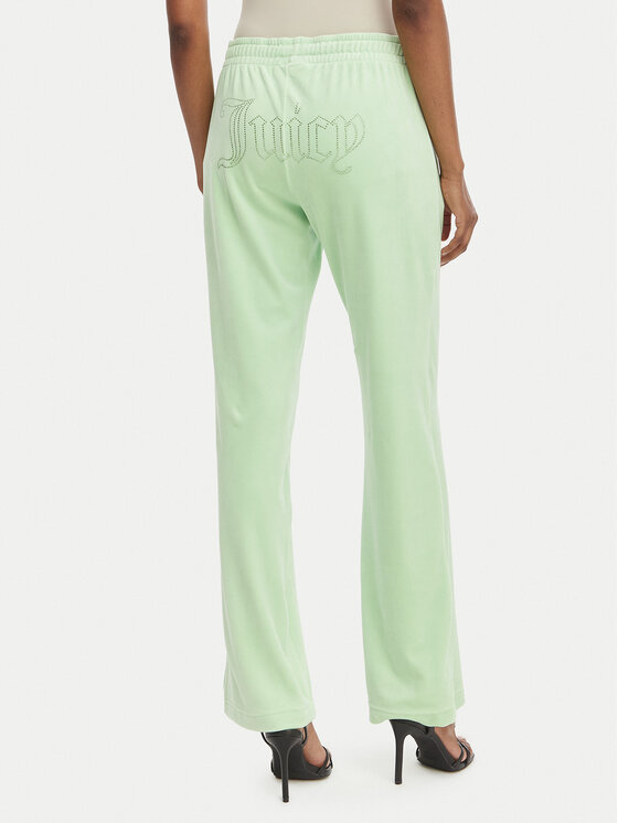 Juicy Couture Juicy Couture Donji dio trenerke Tina JCWBJ126327 Zelena Straight Leg