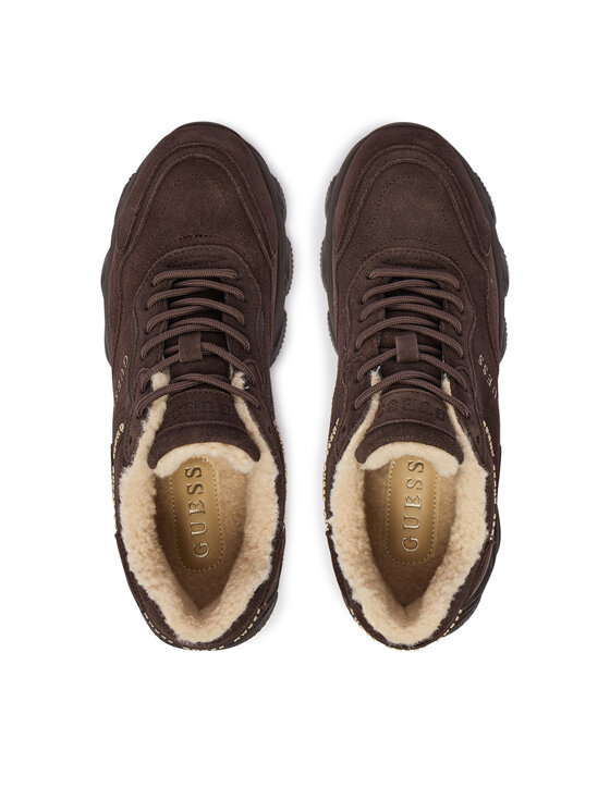 Guess Sneakersy Guess FLFMI3 SUE12 Tmavě hnědá