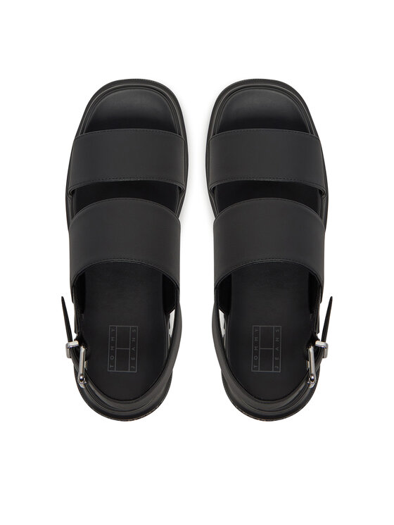 Tommy Jeans Sandale Tommy Jeans Tjw Chunky City Sandal EN0EN02750 Crna