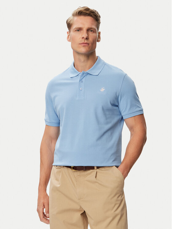 Beverly Hills Polo Club Beverly Hills Polo Club Polo P-SS26M-P42560_Tcx LogoWSKY Azul claro Regular Fit