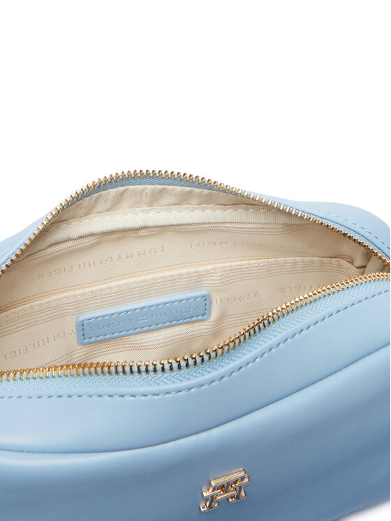 Tommy Hilfiger Ročna torba Tommy Hilfiger Th Essential Camera Bag AW0AW18370 Svetlo modra
