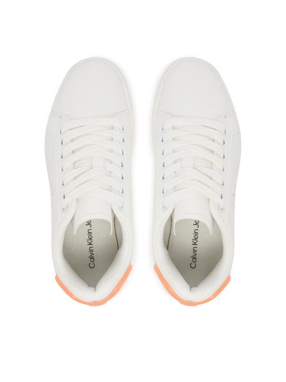 Calvin Klein Jeans Sneakers Calvin Klein Jeans Classic Cupsole Ru Patch Lth Wn YW0YW01845 Alb