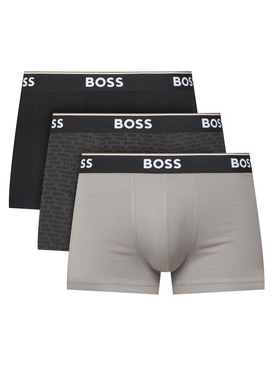 BOSS BOSS Conjunto de calzoncillos boxer Trunk 3P Power Desig 50554443 Gris