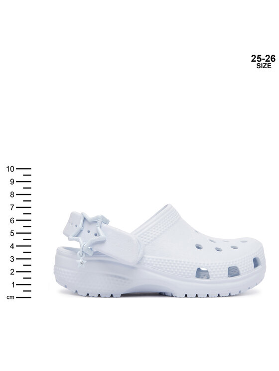 Crocs Klapki Crocs Classic Star Buckle Clog 214369 Niebieski jasny
