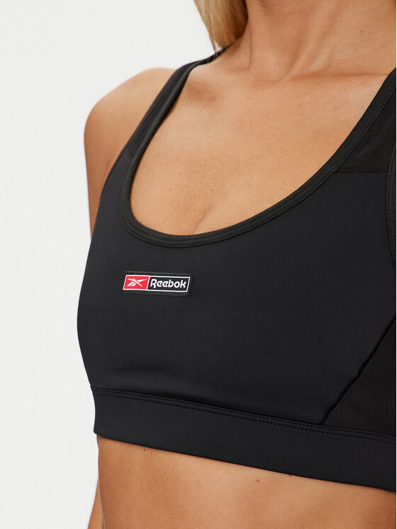 Reebok Reebok Reggiseno sportivo Lux Bold Racr Bra 100075369 Nero Slim Fit