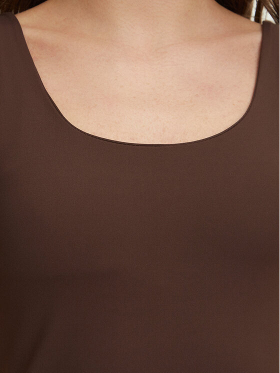 Guess Guess Top V6BP09 K6727 Marrón Slim Fit