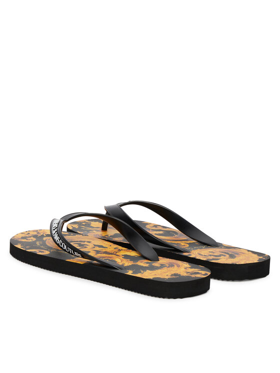 Versace Jeans Couture В'єтнамки Versace Jeans Couture 80YA3SQ7 ZSS80 Чорний