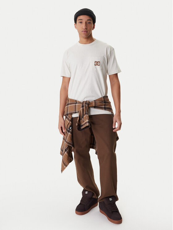 DC Shoes DC Shoes Футболка Star Pocket ADYZT05377 Бежевий Regular Fit