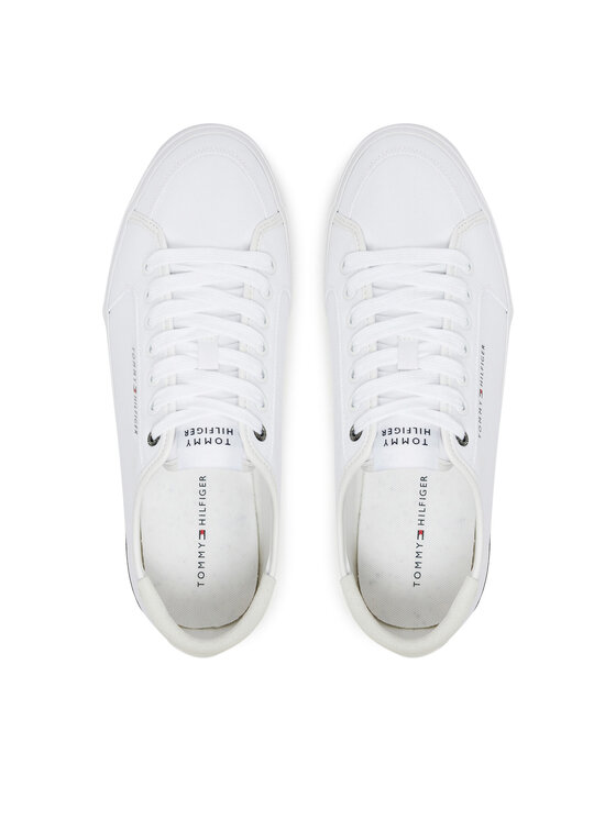 Tommy Hilfiger Teniszcipő Tommy Hilfiger Core Corporate Vulc Canvas FM0FM05398 Fehér