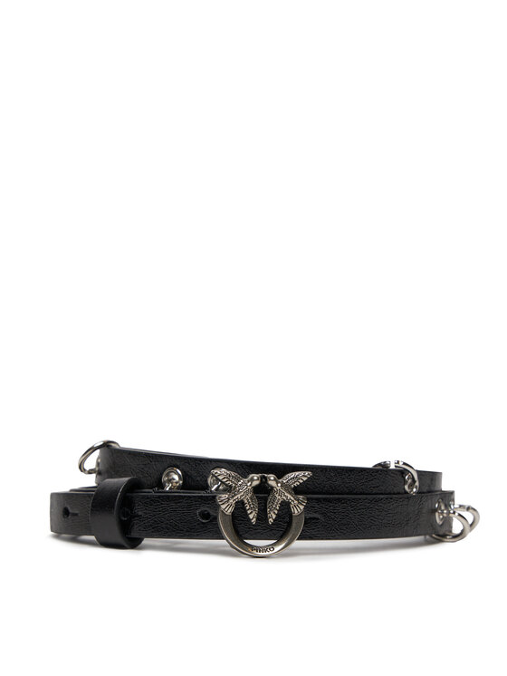 PINKO Opasek Pinko Love Berry H1 Belt 20241 PLT01 102148 A1UI Černá
