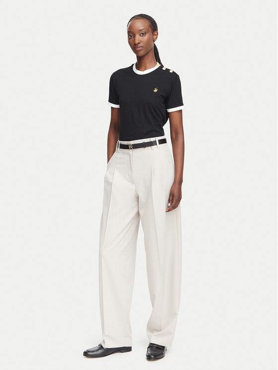 Beverly Hills Polo Club Beverly Hills Polo Club Camiseta P-SS26W-TS0104 Negro Regular Fit