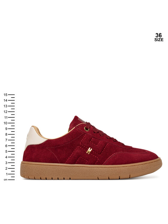 Elisabetta Franchi Снікерcи Elisabetta Franchi Low Cut Lace Up F4A9-E0340-0071 D Бордовий