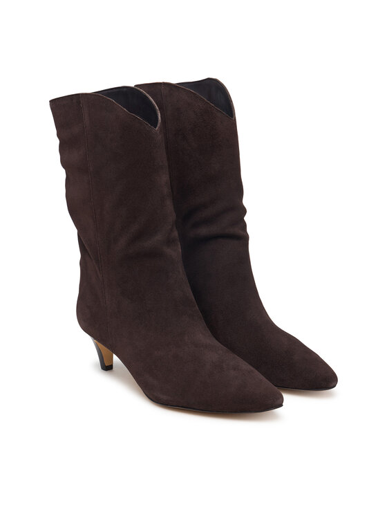 MICHAEL Michael Kors Μπότες MICHAEL Michael Kors Daniela 40F6DNME7S Σκούρο καφέ
