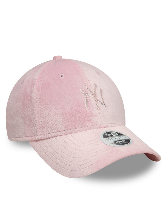 New Era Kšiltovka New Era New York Yankees Diamante Velour 9Forty 60595353 Růžová