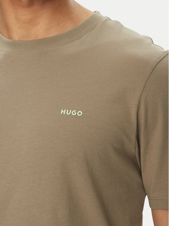 HUGO HUGO Футболка Dero222 50466158 Бежевий Regular Fit