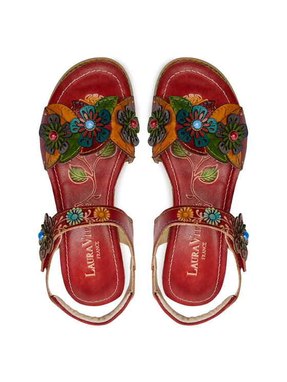 Laura Vita Sandalias Laura Vita Bonito 5 Rojo