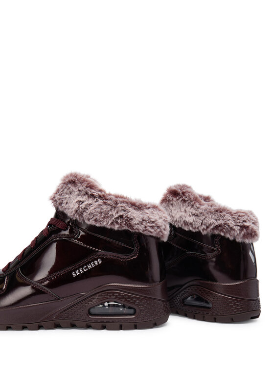 Skechers Черевики Skechers Uno Rugged 168126/BURG Бордовий