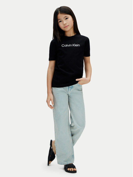 Calvin Klein Jeans Calvin Klein Jeans Camiseta Inst Logo LV1CKSJA29 Negro Regular Fit
