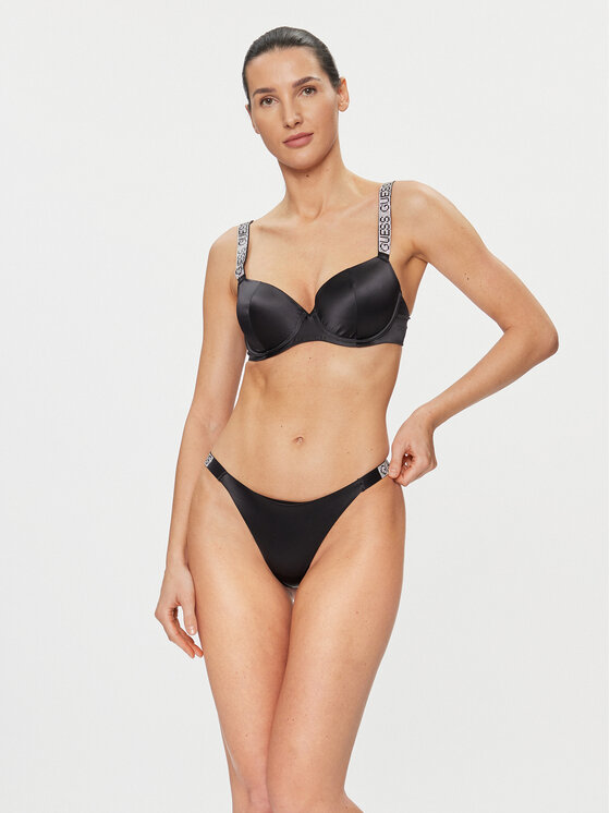 Guess Guess Σουτιέν με μπανέλα Naomi O4RC02 WEUY0 Μαύρο