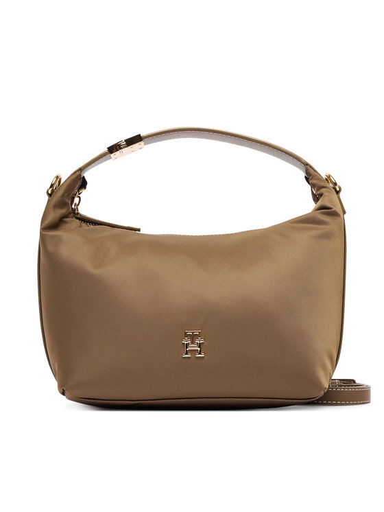 Tommy Hilfiger Ročna torba Tommy Hilfiger Th Go Crossover Nylon AW0AW18164 Rjava