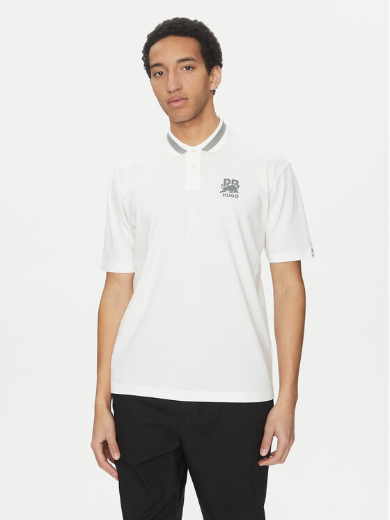 HUGO HUGO Поло Dodac_RB 50542748 Білий Regular Fit