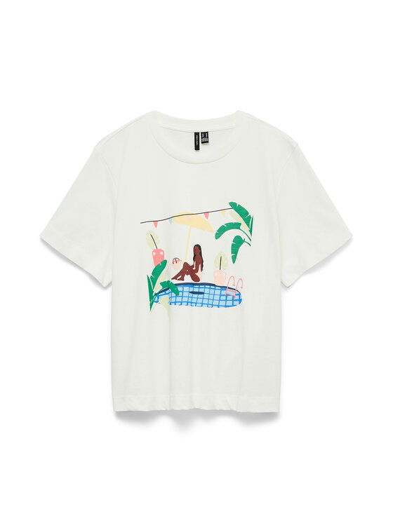 Vero Moda Vero Moda Camiseta Emily 10344804 Blanco Regular Fit