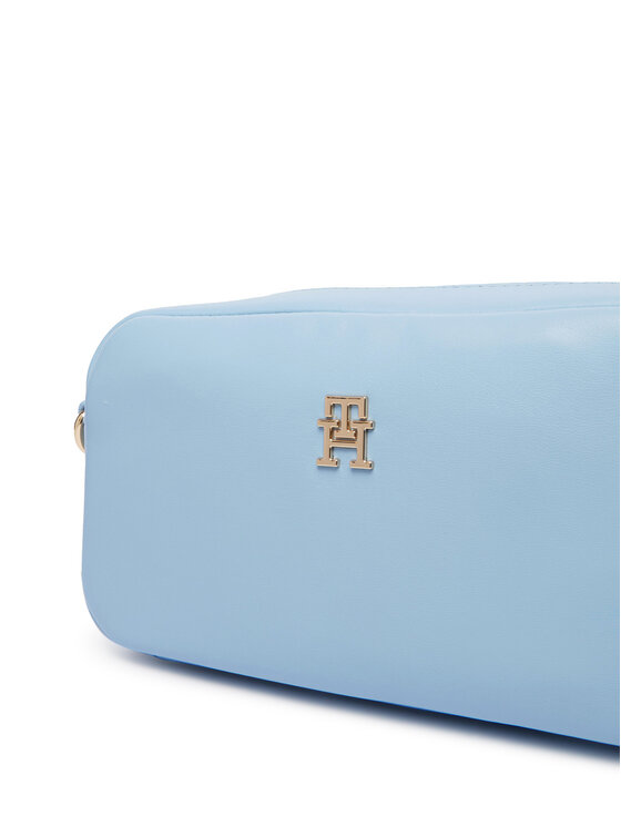 Tommy Hilfiger Ročna torba Tommy Hilfiger Th Essential Camera Bag AW0AW18370 Svetlo modra