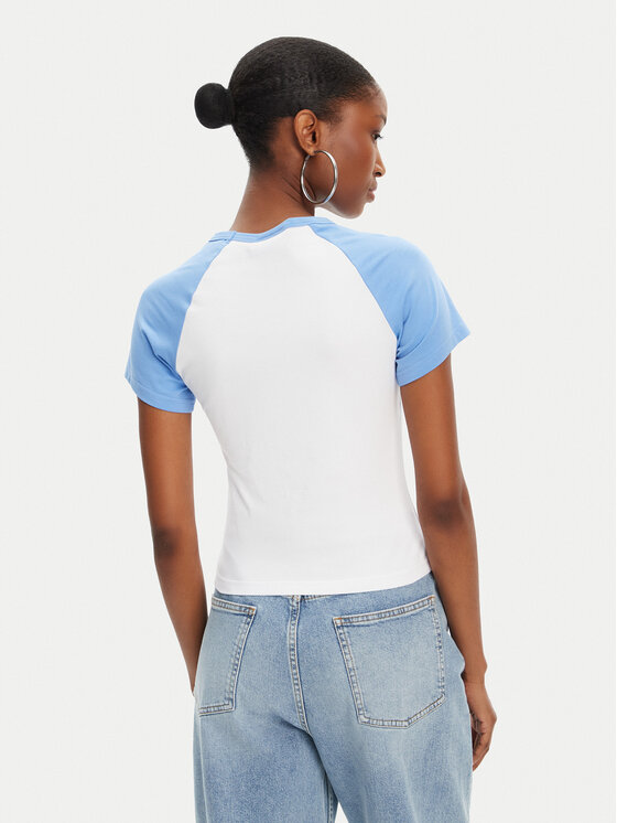 Juicy Couture Juicy Couture Футболка Contrast JCWCT125307 Білий Slim Fit