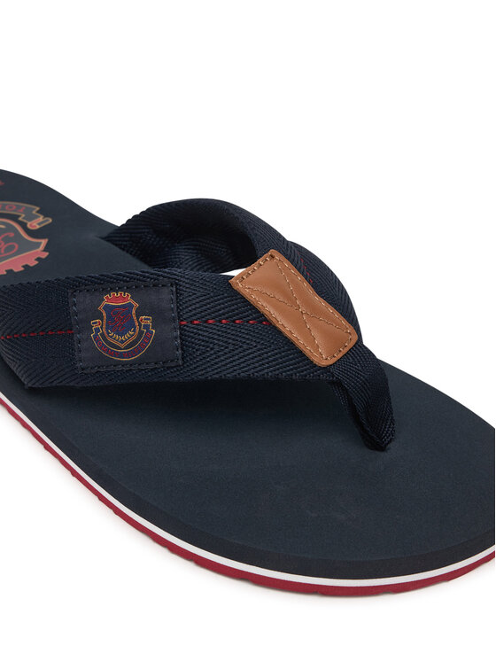 Tommy Hilfiger Chancletas Tommy Hilfiger Patch Hilfiger Beach Sandal FM0FM05804 Azul marino
